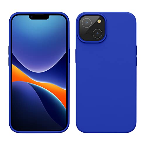 kwmobile Case for iPhone 14 Case - Slim Soft TPU Silicone Cover - Works with Wireless Charging - Baltic Blue