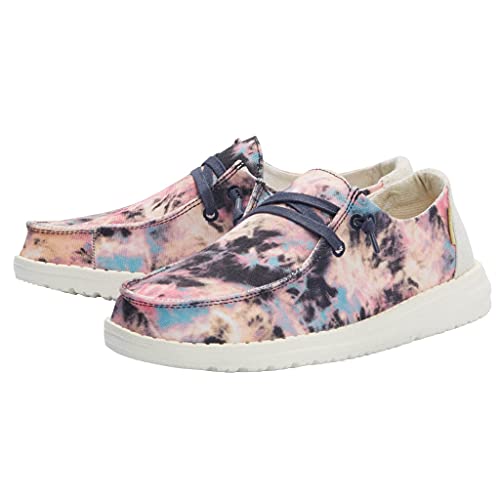 Image of HEYDUDE Women's Wendy Chambray | Women's Shoes | Women's Lace Up Loafers | Comfortable & Light-Weight