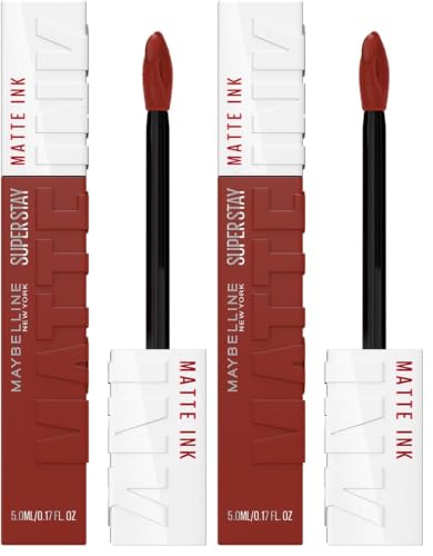 Image of Maybelline New York Superstay Matte Ink Liquid Lipstick, Charmer (Pack of 2)