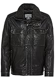 folgen camel active Herren 4313776J08 Lederjacke, Black, 54