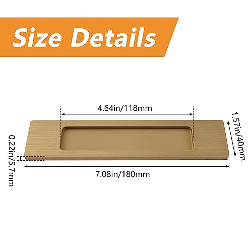 MOROBOR 18CM Self-Stick Rectangual Sliding Door Pulls - Image 2