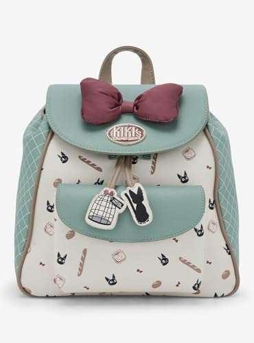 Hot Topic Her Universe Studio Ghibli® Kiki's Delivery Service Jiji Drawstring Mini Backpack SAGE GREEN NONE