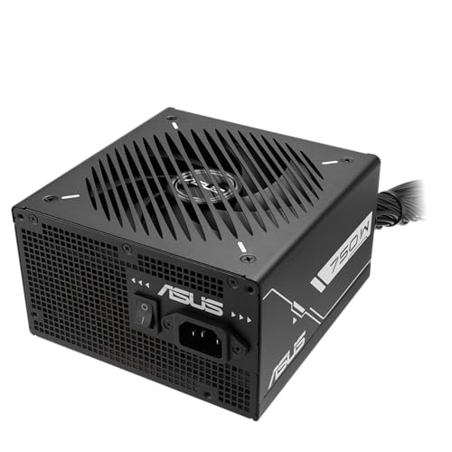 ASUS Prime 750W Bronze, Alimentatore Modulare per PC, 750W di Potenza, PCle Gen 5.0, 80 Plus Bronze, Standard ATX 3.0, Ventola con Doppio Cuscinetto a Sfera, Nero, PRIME-750B-BLACK
