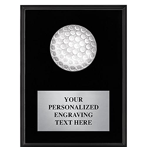 Custom Engraved 6"x8" Golf Crystal Golf Vortex Plaque, Personalized Golf Awards, Engraving Included, Prime
