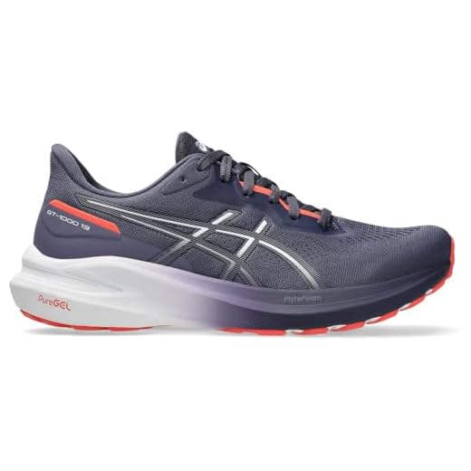 ASICS Tênis de corrida feminino Gt-1000 13, ÍNDIGO/BRANCO, 37