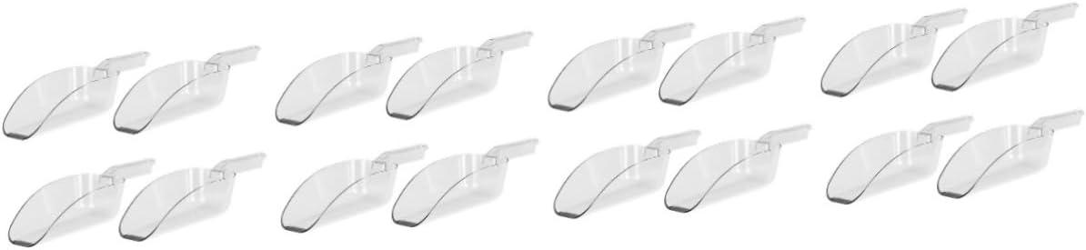 Ciieeo 16pcs Lightweight Ice Scoop Multi-purpose Shovels for Baking Flour Sugar Bulk Ingredients Ergonomic Handle for Comfortable to Hold for Home Dessert Shops