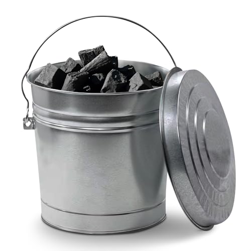 Caneca de basura de acero galvanizado 6 galones Plexon miniatura 7