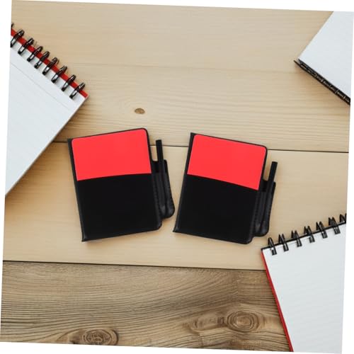5 Set Tarjetas Roja y Amarilla para Árbitro con Estuche y Bolígrafo miniatura 6