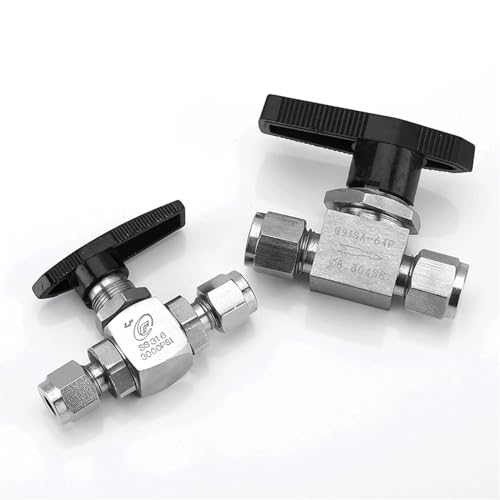 Vanne à bille de compression 9.52mm en acier inoxydable 316L 3000 PSI
