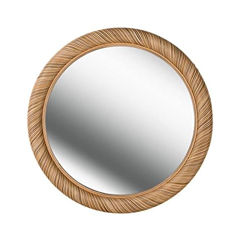 Kenroy Home Basket Wall Mirrors, Natural Rattan Cover