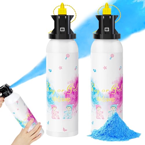 SRG Gender Reveal Fire Extinguisher Color Blaster | 2 Packs Baby Boy Blue Gender Reveal Extinguisher...