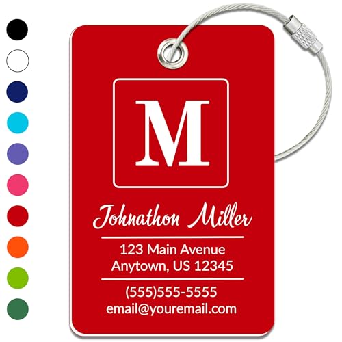 Personalized Luggage Tag | Custom Luggage Tags for Suitcases | Ch...