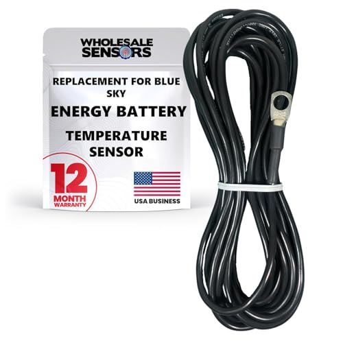 Blue Sky Energy Battery Replacement Temperature Sensor for Solar Boost Charge Controllers, 20FT Cable, 12 Month Warranty