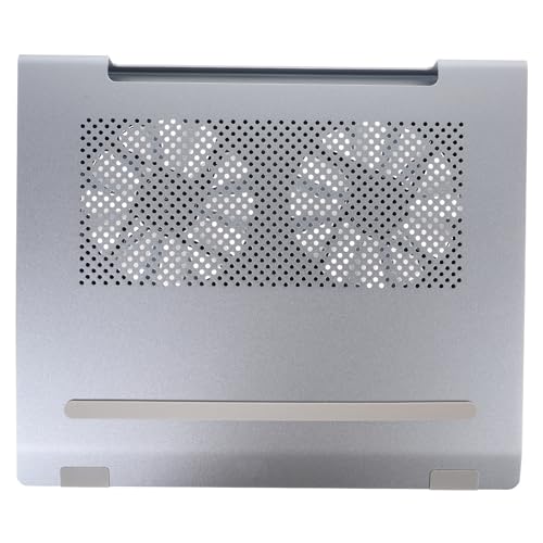 Base refrigeradora para portátil de 17.3 pulgadas con doble ventilador de aluminio