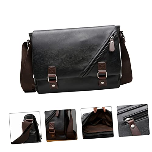 LIFKOME 1pc Men Multi-function Business Pu Material Stylish Single-shoulder Design for Outdoor Everyday Use for Storing Smartphones Cash and Essentials2