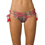 prAna Women's Standard Ikenna Swim Bottoms, Carmine Desert GEO, Large