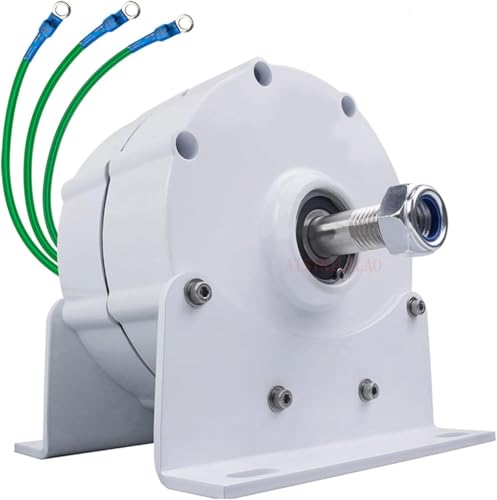 Generador de imán permanente 6000W-12000W - Motor eléctrico de alta eficiencia y alternador trifásico para turbinas eólicas verticales/horizontales (8000 W, 12 V) - Solución de energía fiable para uso
