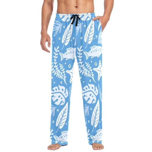 Pantalon de pyjama homme avec cordon et poches XL