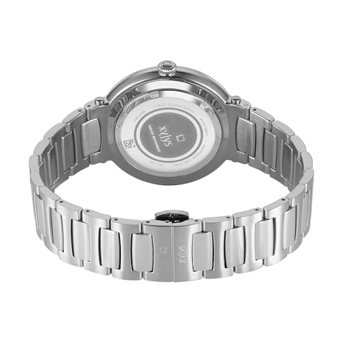 Image of Xylys Quartz Analog with Date Blue Dial Silver Stainless Steel Strap Watch for Men