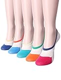 OSABASA Women Candy Colorful Cotton Socks No Show Liner Boot Sock