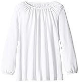 Scout + Ro Girls' Long-Sleeve Shirred-Neck Knit Top
