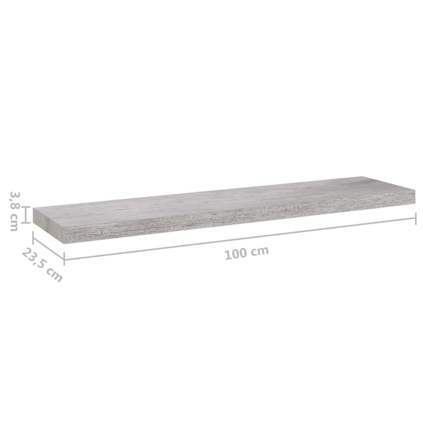 Gecheer Mensola Scaffale da Parete Moderna MDF 40|60|80|100|120x23x3,8 cm,Mensola Ingresso,Scaffale da Parete Moderno,Scaffale da Muro Ingresso,Scaffale Mensola Porta Libri,Riviste,Oggetti,DVD