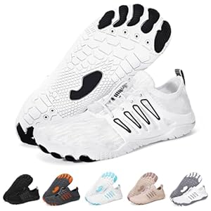 Hike Barefoot Water Shoes for Women Men Footwear, Quick Dry Wide Toe Box Pro Beach Swim Athletic Sports Shoes, Non-Slip Lightweight Aqua Shoe for Pool Hiking Walking Kayaking Diving Surfing