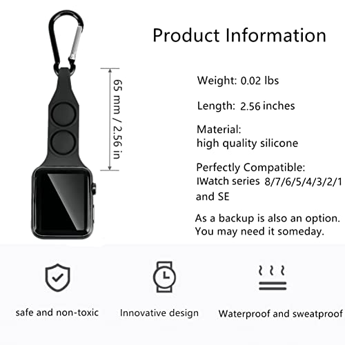 Compatible For Apple Watch Band-Replaceable Apple Watch Keychain,Necklace Pendant,Fob,Clip On,Carabiner,Pocket Watch Case,Lanyard,Arm,Nurse Watch Band #TOP4