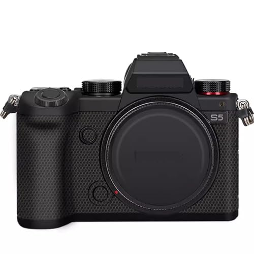 ���h�~�J�����J�o�[�X�L���X�e�b�J�[ �p�i�\�j�b�N �ɓK������ Lumix S5 S 5 �v���e�N�^�[ �r�j�[���t�B���� �X�L���ی쑕��(�}�b�g�u���b�N)