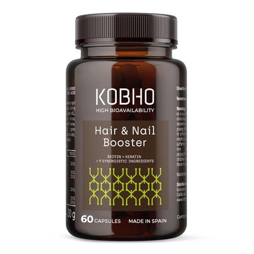 Biotina + Queratina con Ácido Hialurónico Zinc Selenio y Vitamina B12 | Máxima Eficacia | Frena Caída del Cabello, Fortalece Uñas fuertes y Mantiene Piel Resplandeciente | Vitaminas Cabello