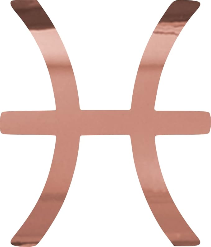 THE BANGLES Pisces Zodiac Signs (Rose Gold) (Set of 2) Premium Waterproof Vinyl Decal Stickers for Laptop Phone Accessory Helmet Car Window Bumper Mug Tuber Cup Door Wall Decoration