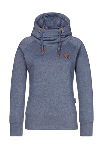 Naketano Mandy Spezial   Sudadera con capucha para mujer, azul índigo (Indigo Blue Melange), XS