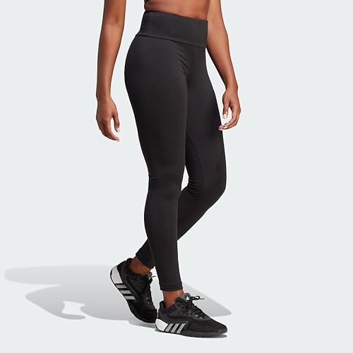 Miniatura 3 de adidas Leggings Essentials de cintura alta con logotipo para mujer