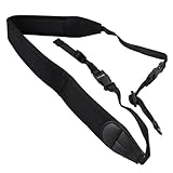  Dörr 350470 Gurt Digitalkamera Neoprene Schwarz - Gurte (Digitalkamera, Neoprene, Schwarz, 140 cm)
