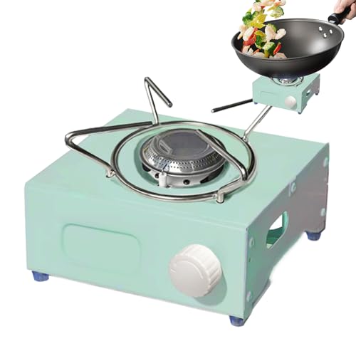 Hornillo de gas portátil – Hornillo de gas portátil para – Quemador de cocina para uso exterior | Apto para camping, cocina, terraza, mostrador, playa, autocaravana y picnic