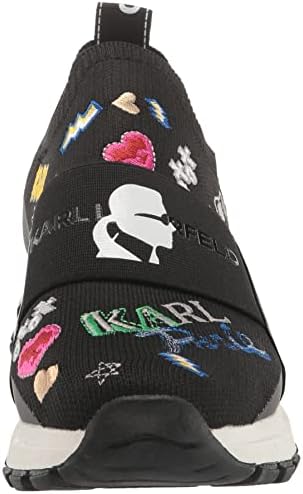 Karl Lagerfeld Paris Women's Sneaker, BLK Multi, 9 | Image 1