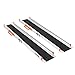 LIEKUMM 2 X Auffahrrampen, 123cm x 21cm RutschfesteTeleskoprampe Laderampe, Belastbar bis ca. 300 KG, Verstellbare Tragbare Alurampe Rollstuhl Rampe für Treppe und Hindernissen Haus, Treppen, Schritte
