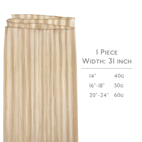 Image of WENNALIFE Sew In Human Hair Genius Weft Extensions Remy Invisible PU Weft