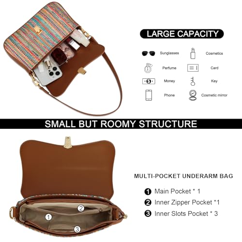 Image of KKXIU Small Shoulder Bag for Women Cute Hobo Handbags Mini Clutch Purses