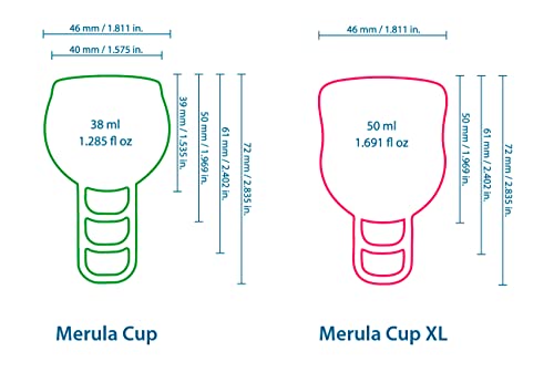 Merula Cup Apple (Verde) "One Size" - Coppetta Mestruale In Silicone Medicale - 5