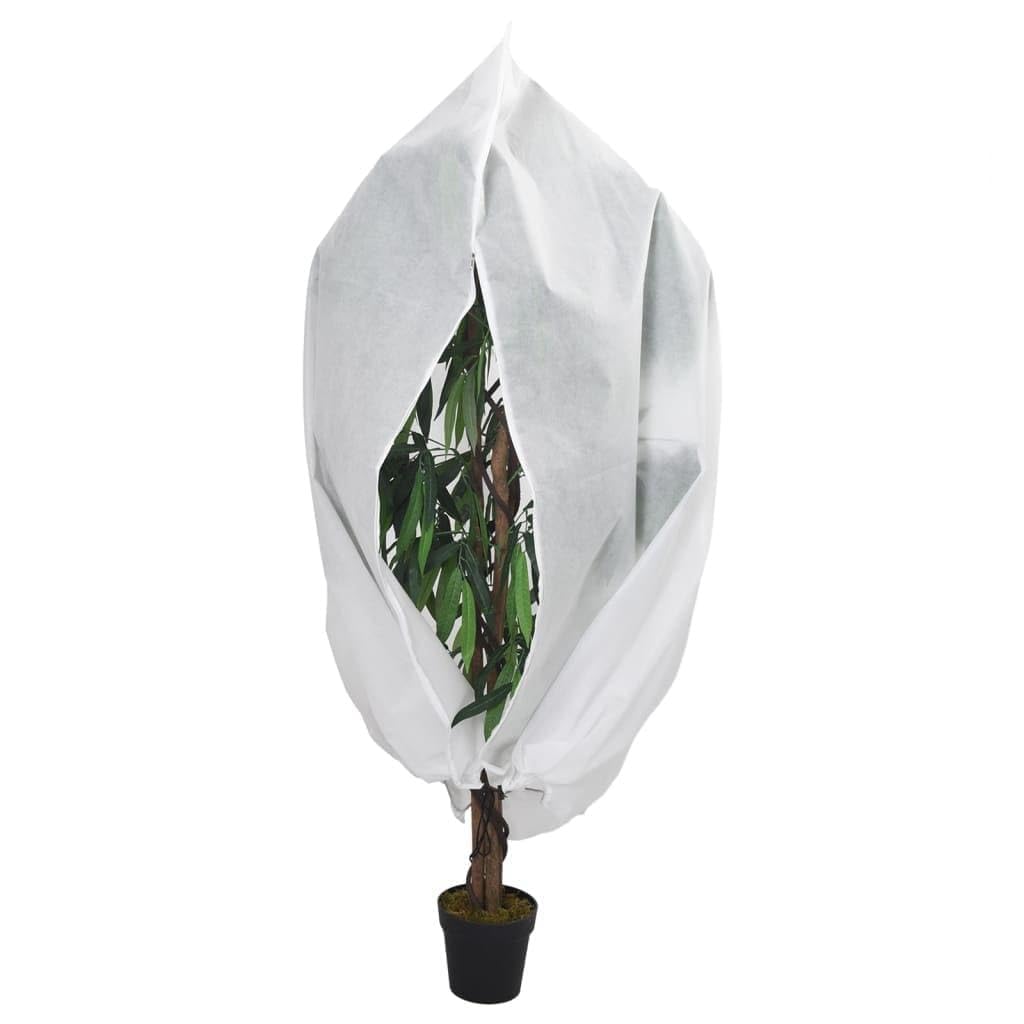 Cubiertas para Plantas con Cremallera 4 uds 70 g/m² 2,36x2 m Cubierta Vegetal Protector Plantas Invierno contra Heladas Reutilizable Blanco 2.36 x 2 m