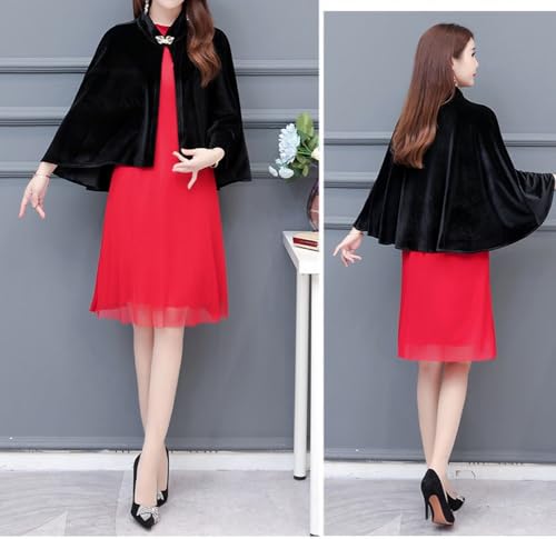 Women Velvet Scarfs Shawls and Wraps for Evening Dresses Wedding Shawl Wrap Bridal Scarve Poncho Cape Shawl Wraps 20254