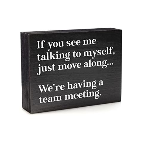 Funny Office Decor Sign for Cubicle Decor or Desk Decorations for Women Office - Cute Desk Accessories Cover