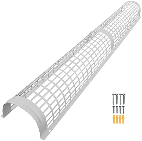 Elixir Gardens Metal Tube Heater Guards | 1, 1.3, 2, 2.3, 3 & 4 foot Safety Guard (Supplied with Attachment Screws & Plugs) | Strong & Durable Powder Coated Steel | 2 ft