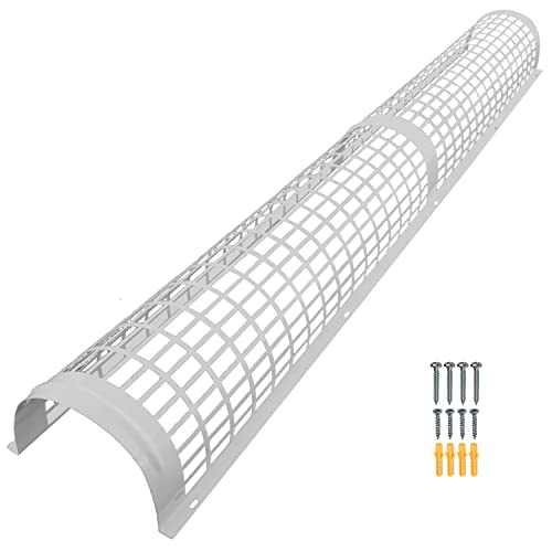 Image of Elixir Gardens Metal Tube Heater Guards | 1, 1.3, 2, 2.3, 3 & 4 Foot Sizes | Safety Guard (Supplied with Attachment Screws & Plugs) | Strong & Durable Powder Coated Steel | 4 ft