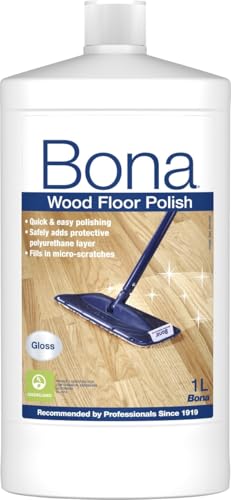 Bona Wood Floor Polish - Protect & Maintain - Gloss Finish - 1 Litre