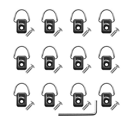 KUNPENG 12pcs Boat D Rings with Screw Kayak Kit Deck