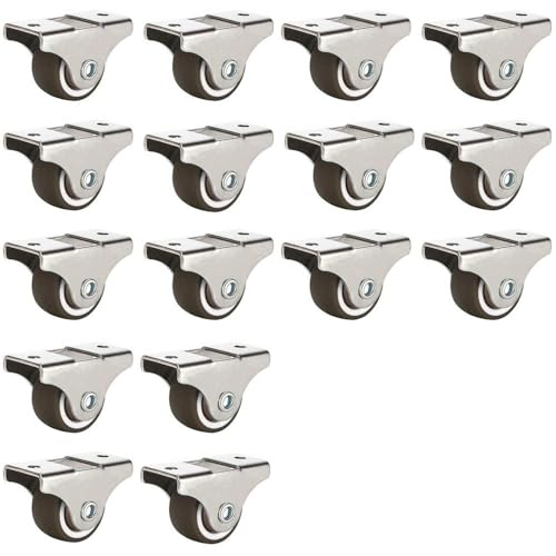 Mini roulettes pour tiroir de lit bloqué lot de 8 roues pivotantes en caoutchouc