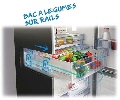 BEKO Réfrigérateur intégrable combiné 2 portes 271 litres BCSA285K4SFN - vue 8