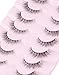 Natural Lashes Mink Natural Eyelashes False Eyelashes Natural Look False Lashes Wispy Eye Lashes Cat Eyelashes Fake Lashes UK222